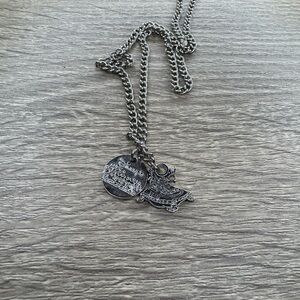 Silver Pendant Necklace Disney Princess Run 2012